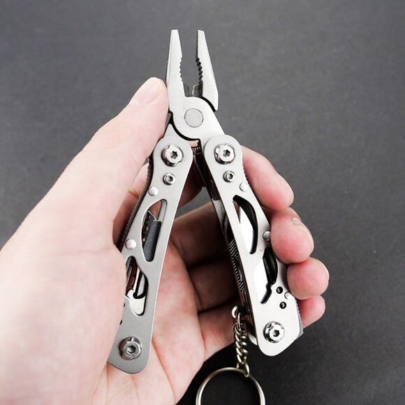 Multi-Purpose Knife Pliers Stainless Steel Folding Tool with Carbon Steel(1 set) - Picture 4 of 12